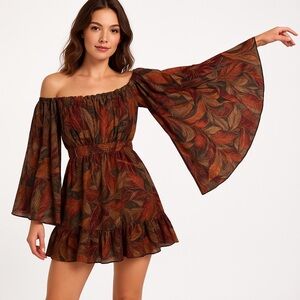 Live 4 Truth Autumn Leaf Print Dress